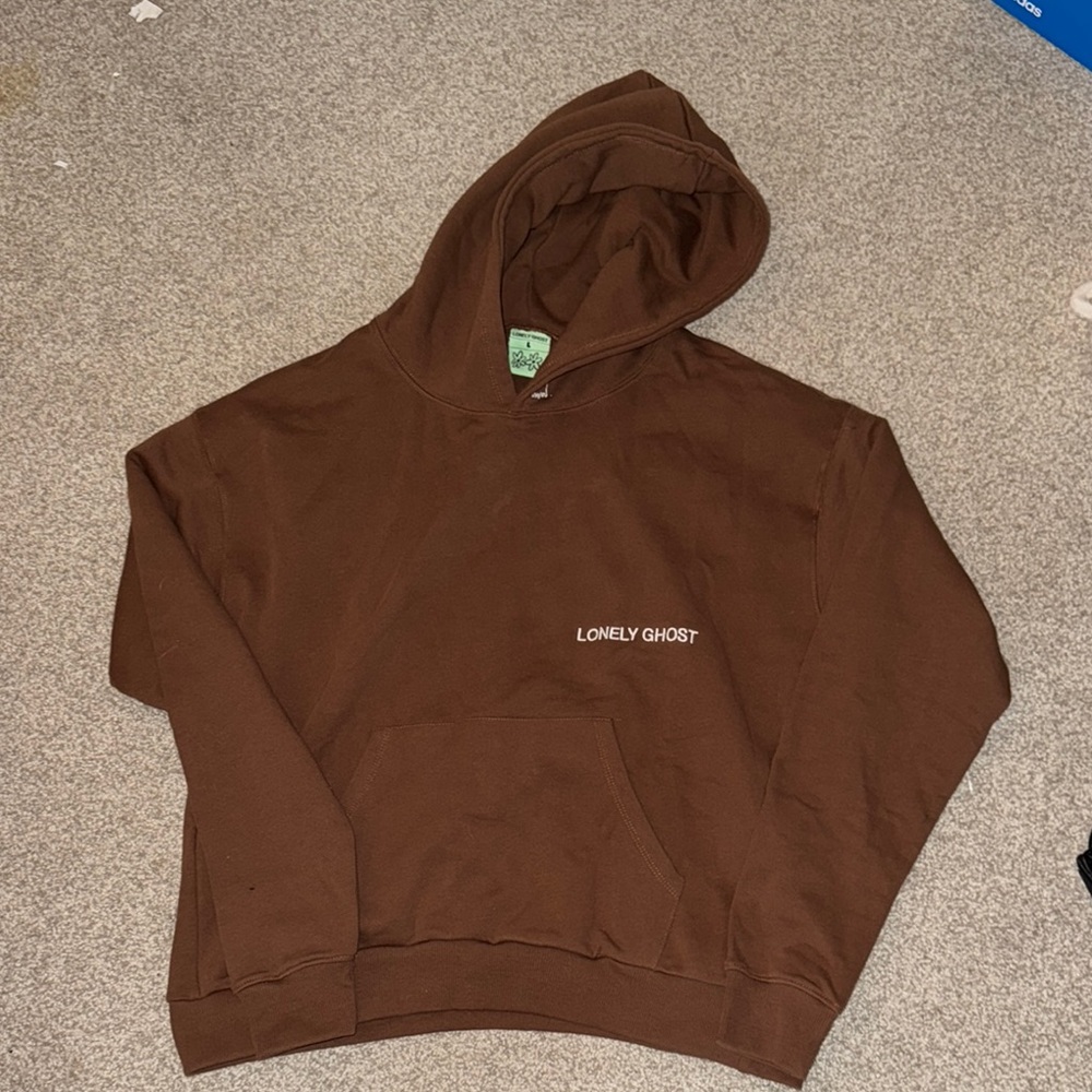 Lonely Ghost Brown Hoodie